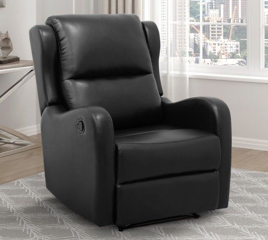 Durant Black Recliner