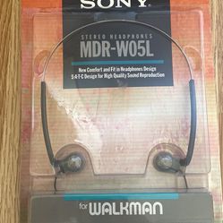Vintage Sony MDR-W05L Headphones  for Walkman 