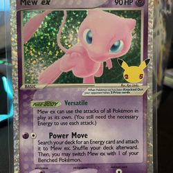 Mew Ex Classic Collection Celebrations 25th Anniversary 