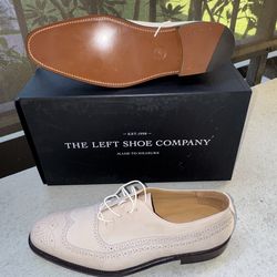Luxury Cream Leather Dress Shoes – The Left Shoe Company – $600+ Retail