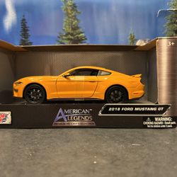 1:24 Scale 2018 Ford Mustang GT Diecast Metal Vehicle. New Unopened.