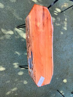 Rustic cedar bench