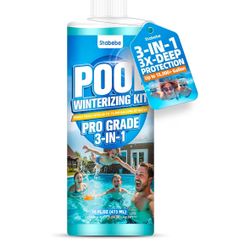 3 in 1 Pool Winter Closing Kit 16OZ - Pro Grade Pool Winterizing Kit for Above Ground and Inground Pools, Easy to Use, & Natural Safe Closing Kit, Lon