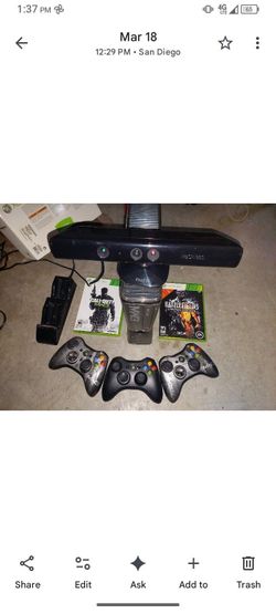 Xbox 360 320GB W/ Kinect + Games