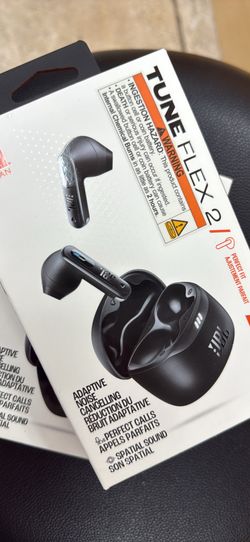 New JBL Tune Flex - True Wireless Noise Cancelling Earbuds (Black)