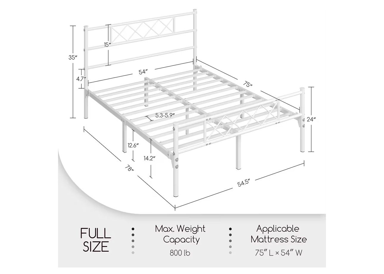 Full Size Bed w. Mattress Included