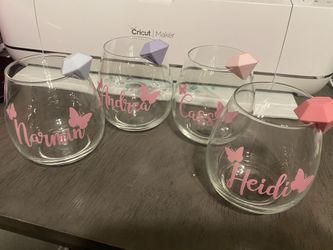 Customized Bridal Glasses