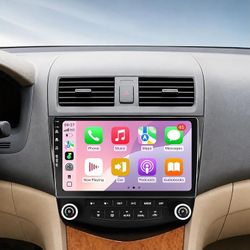 Car Stereo Radio Honda Accord 2003 2004 2005 2006 2007 Wireless Apple CarPlay Android Auto, 10” Touch Screen Head Units, Backup Camera