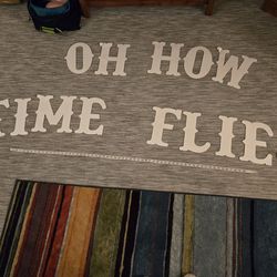 "Oh How Time Flies" String Banner