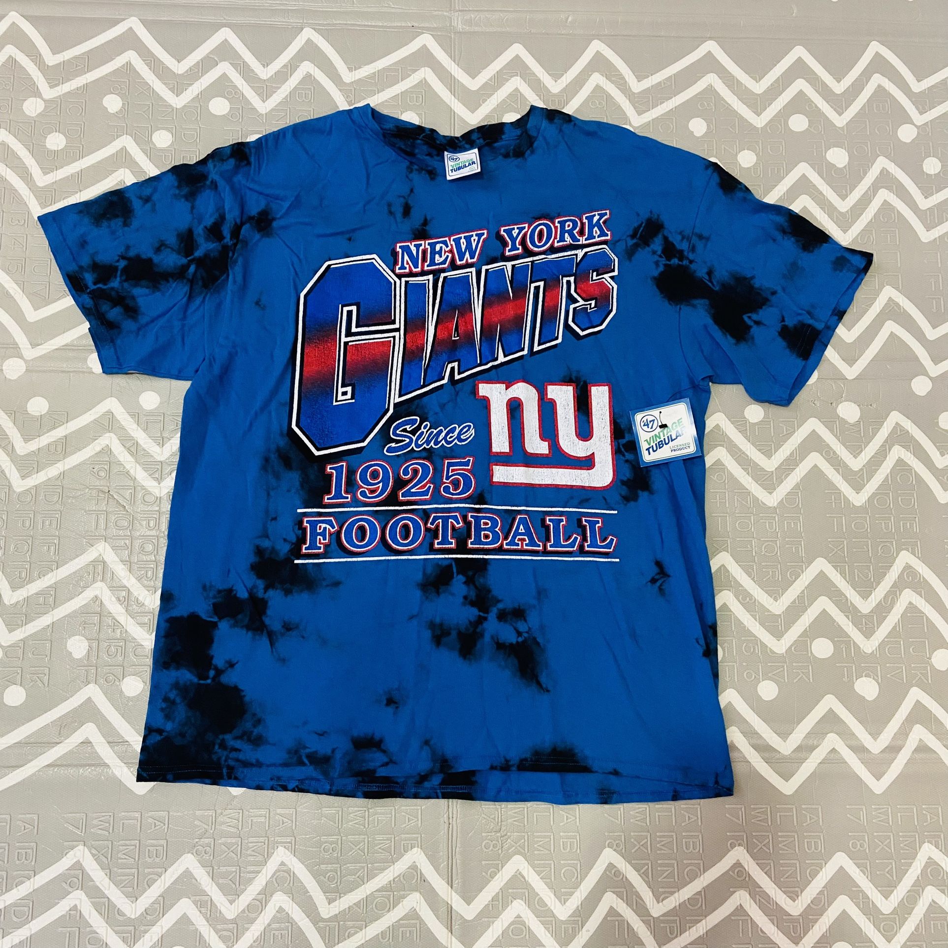 Vintage 47 brand New York Ny giants tie dye football shirt jersey Large