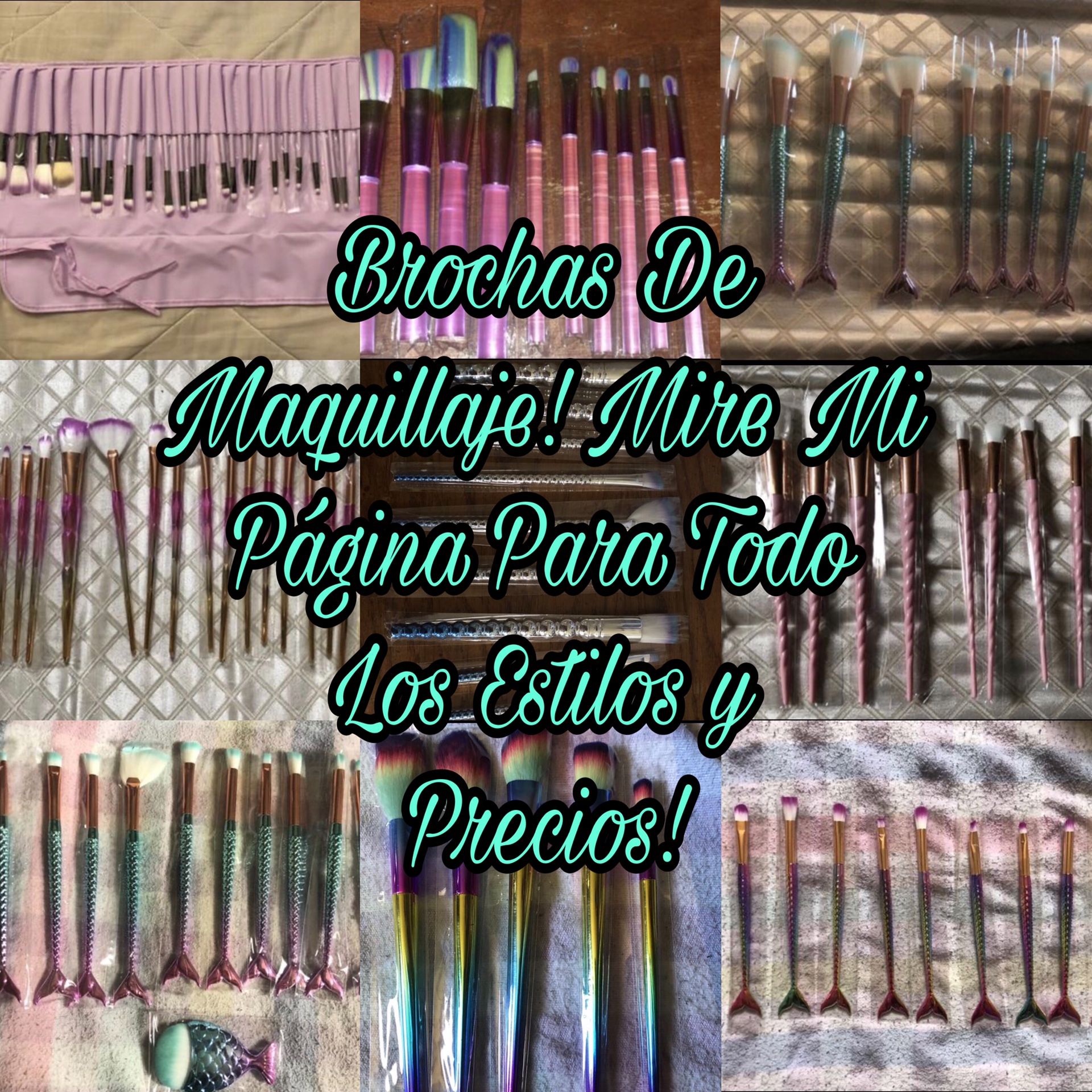 Makeup Brushes Brochas De Maquillaje (Please Read Description. Favor De Leer Los Detalles)