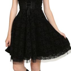 The Nightmare Before Christmas Flocked Corset Dress