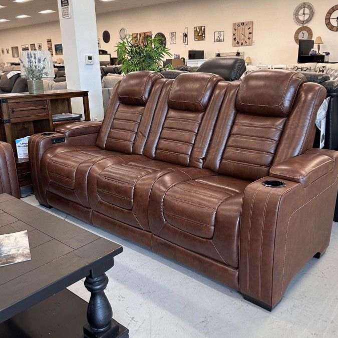 Real Leather Power Reclinings Sofas Couchs and Loveseats Finance and Delivery Available 