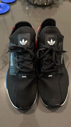 Adidas NMD R1 V2 Black Blue Red Men’s Size 13 Sneakers Boost Shoes