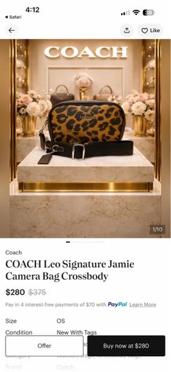 Coach leopard