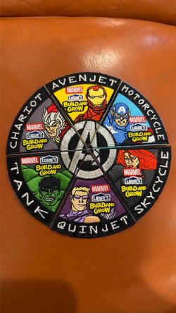 Lowe’s Build & Grow Marvel Avengers – Complete Set of 6 Kits + Patch Set