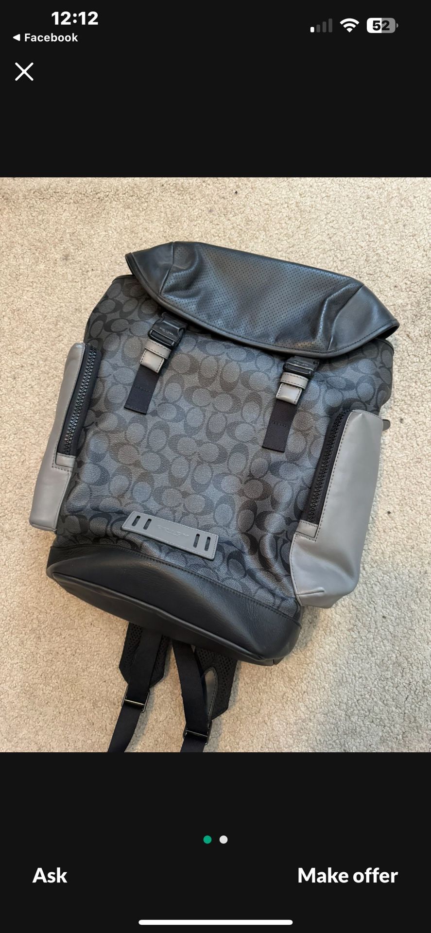 Coach Backpack
