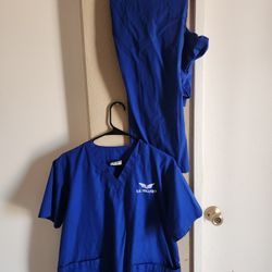 Us College Scrubs Uniform Small