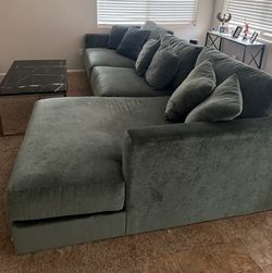 Green Velvet Couch