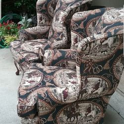  Stallion Wingback Chairs Limited Edition