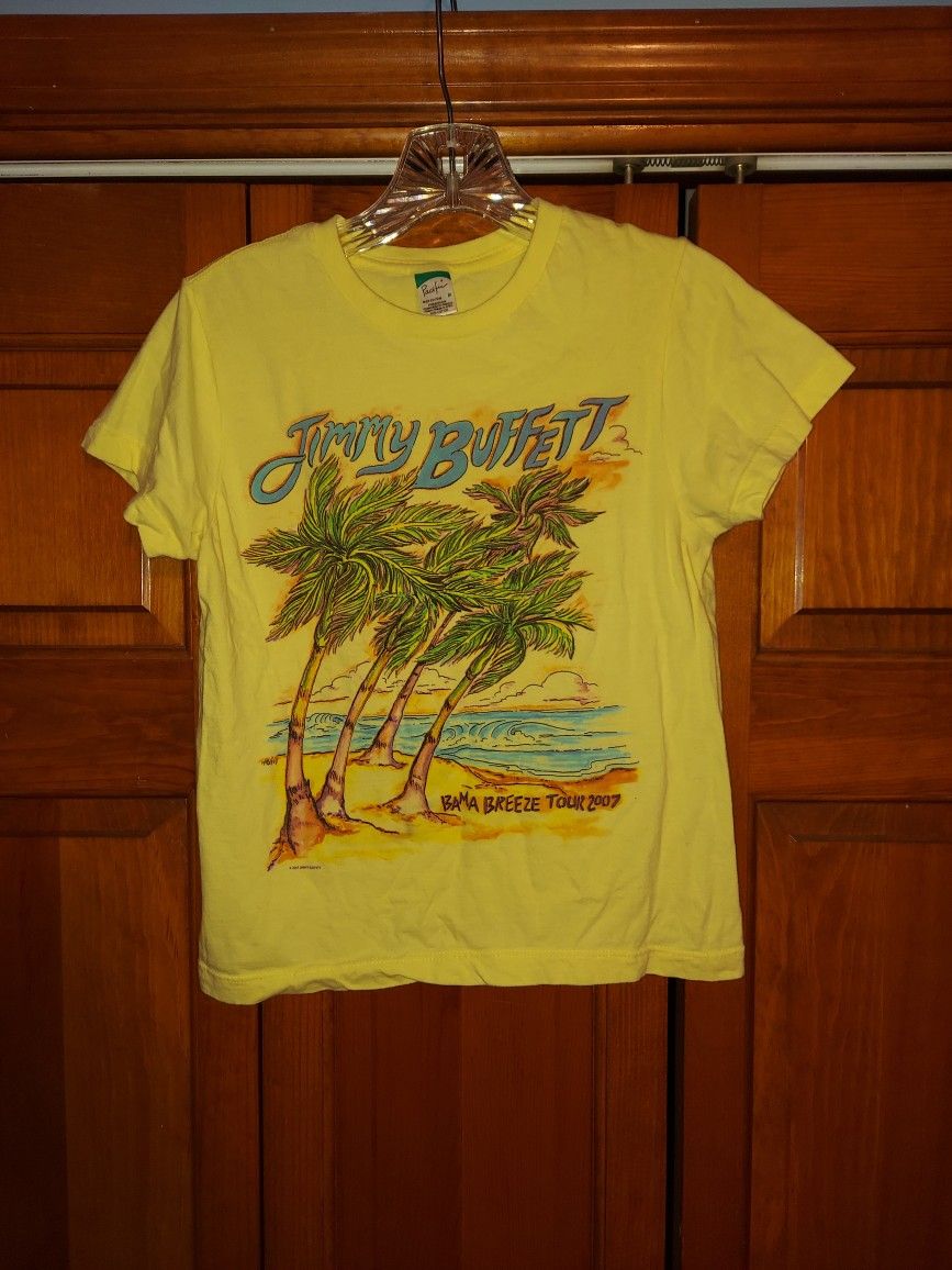WOMENS MEDIUM JIMMY BUFFET BAMA BREEZE TOUR 2007 SHIRT