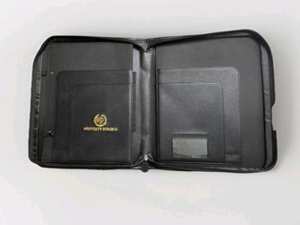 Westgate Resorts Laptop Briefcase Organizer Black 13.5" x 11" Faux Leather Zip