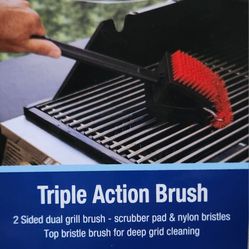 Mr Bar-B-Q Triple Action Brush