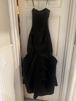 Christopher John Rogers Black Strapless Gown