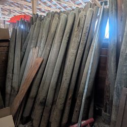 Wooden Fence Posts - Used But Great Condition