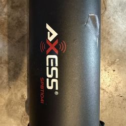 AXESS SPBT1041 Bluetooth Speaker Loud with strong bass. Plays via Bluetooth, USB, SD, and AUX. FM radio included. Used condition with scuffs, but work