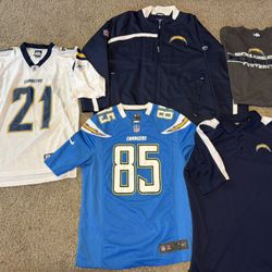 Chargers NFL Football Apparel (Prices/Sizes Vary)