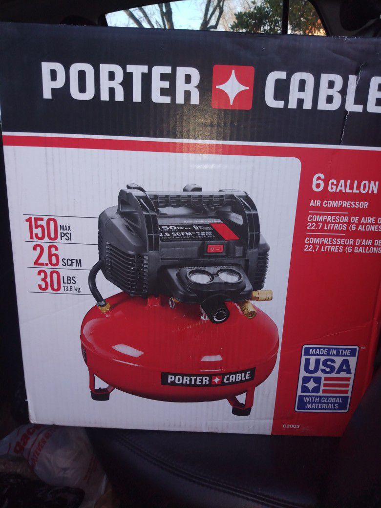 Porter Cable 6 Gallon 150psi Air Compressor 