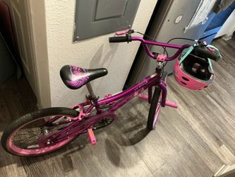 20” Bicycle Girls Satin Purple + Free Pink Kids Helmet + Free Kids Black Scooter