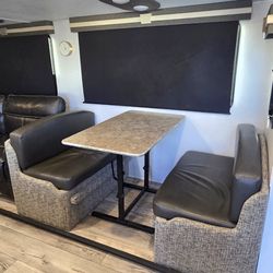 Rv Trailer booth seats