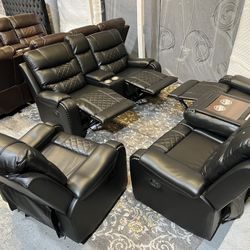 3 Piece Brand New Reclining Set 