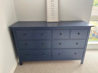 Navy Blue 8-Drawer Dresser
