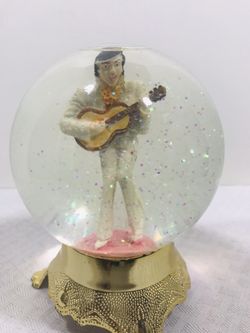 Vintage rare Elvis Presley Snow Globe 5”
