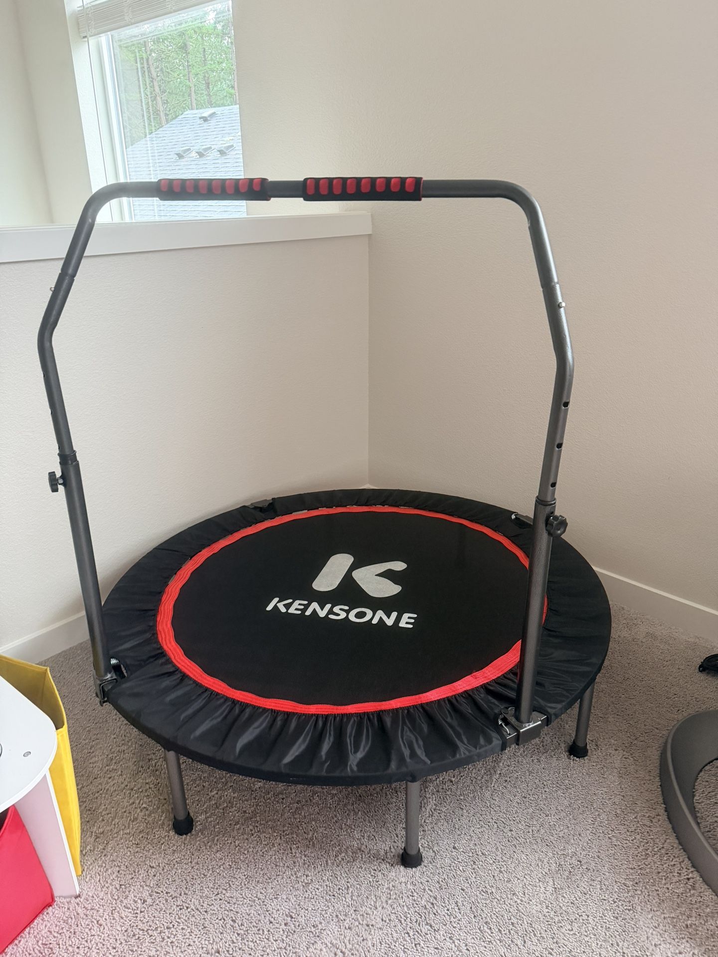 KENSONE 48" Foldable Mini Trampoline, Indoor Trampoline for Kids, Adults Indoor/Garden Workout