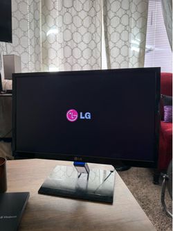 LG Flatron  21.5-inch slim LED-backlit LCD monitor.