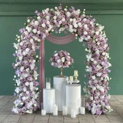 Purple Floral Arch