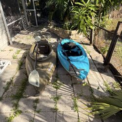 TWO Kayaks w/ Paddles