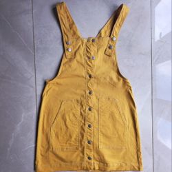 womens overall Denim dress size L