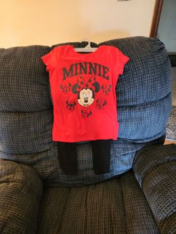 Minnie Mouse Tshirt and Leggings