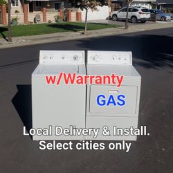 Clean Good Working Kenmore Washer & GAS  dryer Set.  Local Delivery With Warranty 
