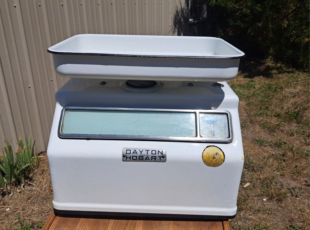 Vintage Hobart Porcelain Deli Scale Weigher 30lb Home Kitchen Decor Industrial