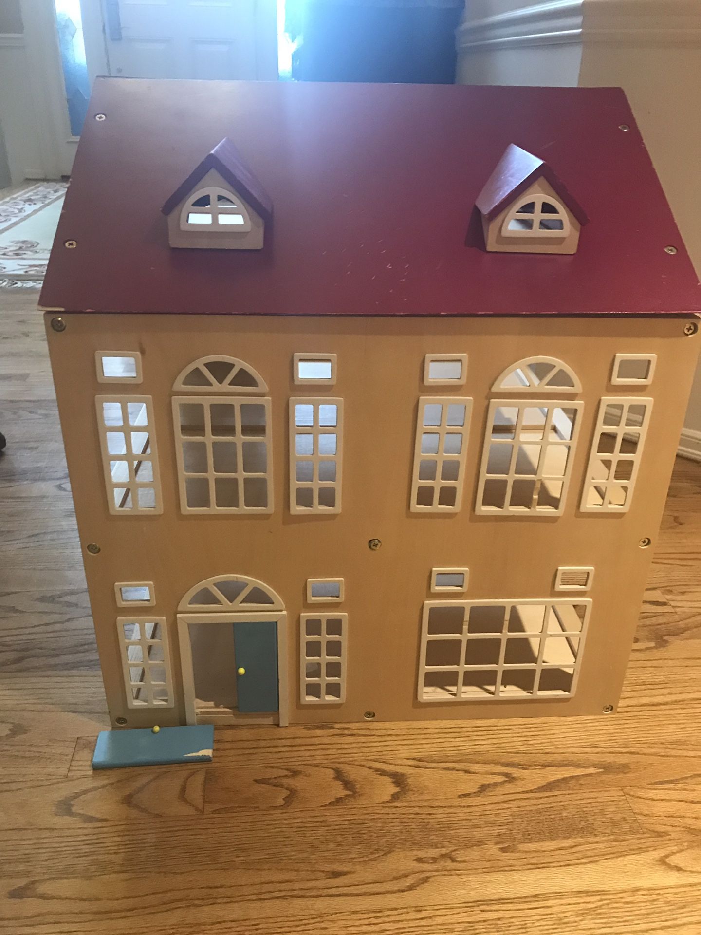 Hearthsong Wooden Mansion Dollhouse with 80+ furniture from hearthsong and Hape/Educo