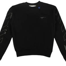 off white x virgil abloh Off-White Diagonal Unfinished Sweatshirt