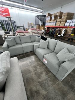 Flexsteel Donovan Grey Sectional 2 PIECE
