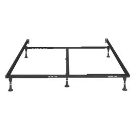 Adjustable metal bed frame