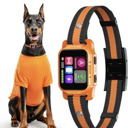 Rechargeable Smart Bark Collar - for Large Medium Small Dogs, Dog Bark Collar, Anti Barking Device for Large Dogs, Dog Training Collars with A/B Sensi